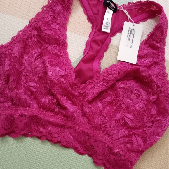 COSABELLA FLORAL LACE RACERBACK BRALETTE S - Picture 4 of 8